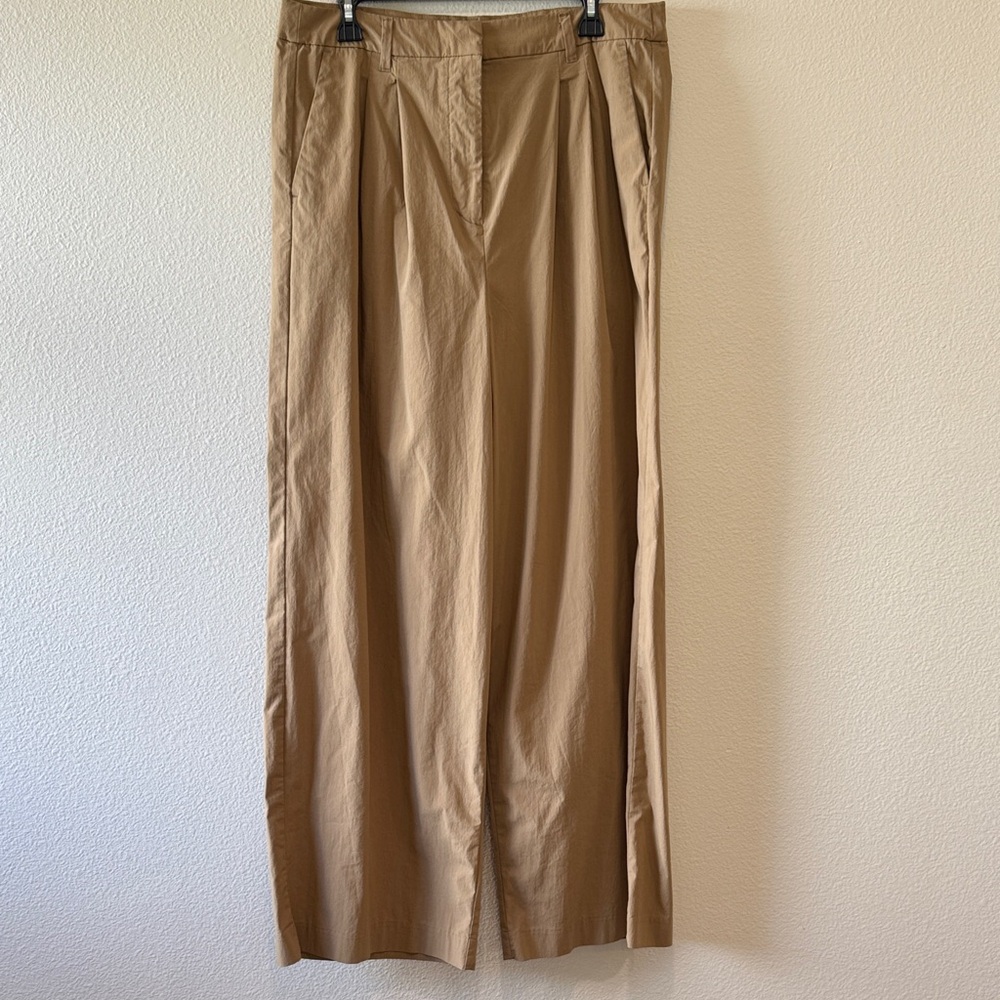 Old Navy Tall Adjustable Waist Tan Pants with Blue Label